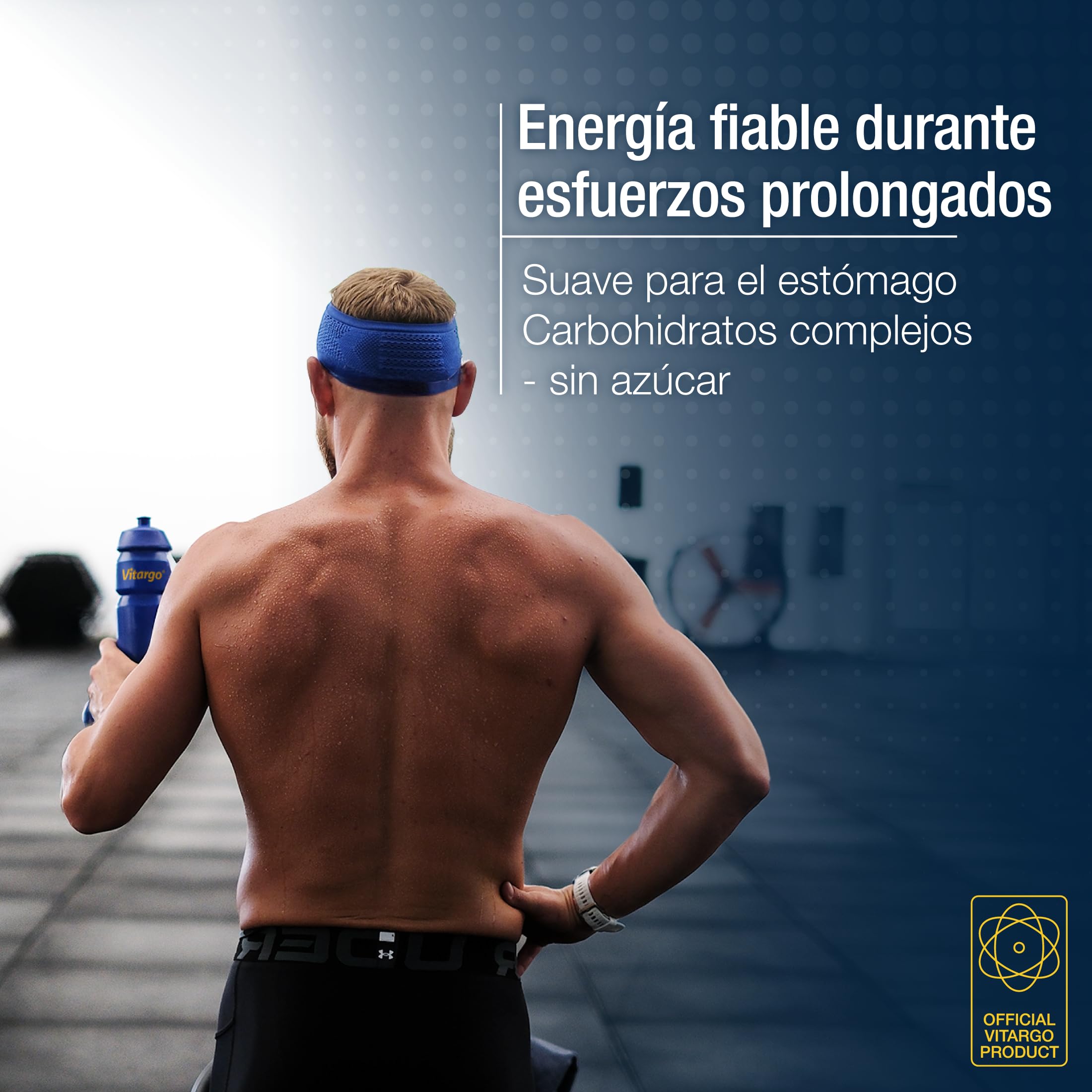 Vitargo carbohidratos con electrolitos en polvo, bebida isotonica en polvo para pre-entreno e intra-entreno, sin problemas digestivos, sabor a uva, alternativa a maltodextrina en polvo, 1,5 kg