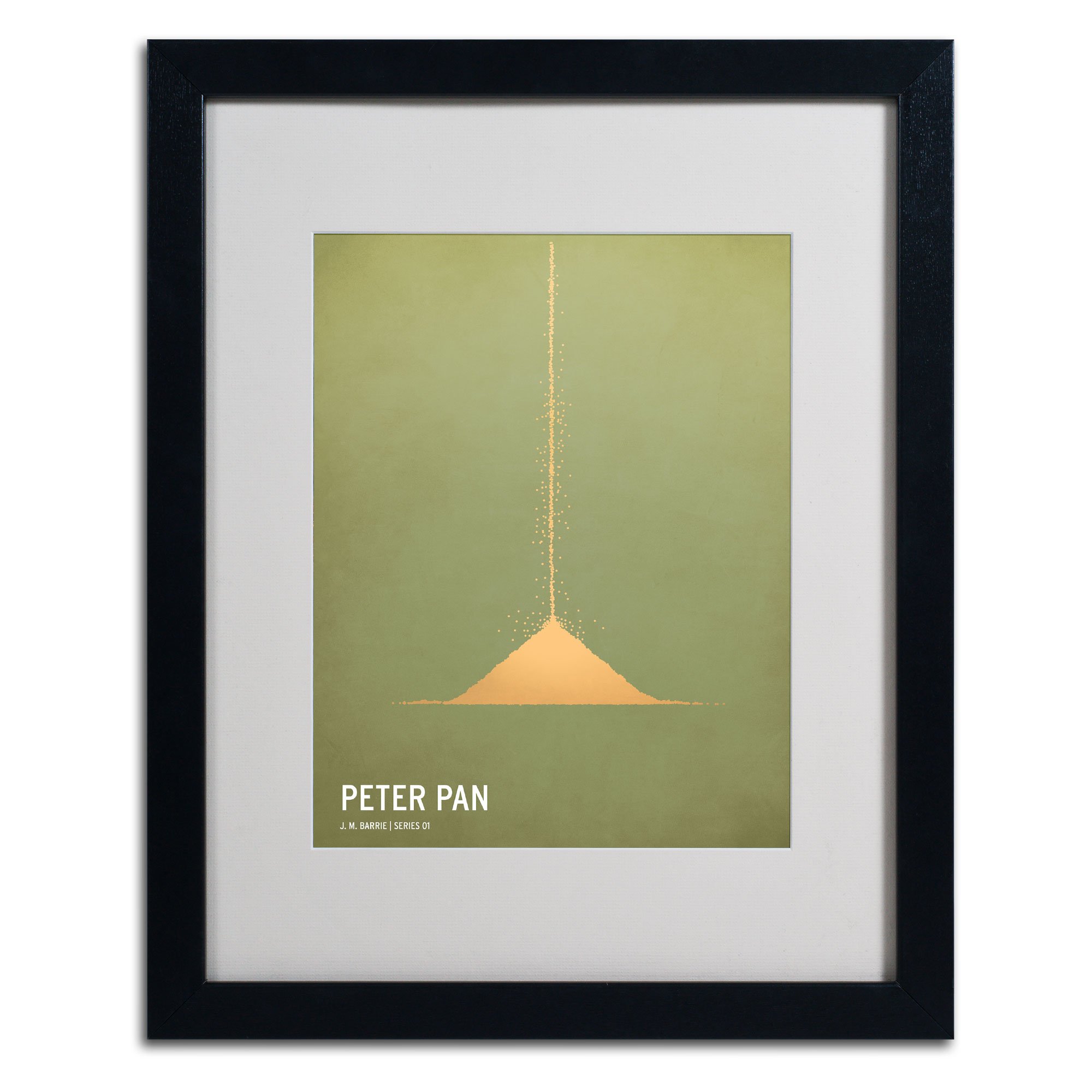 Amazon.co.jp: Trademark Fine Art Peter Pan マット付きフレーム