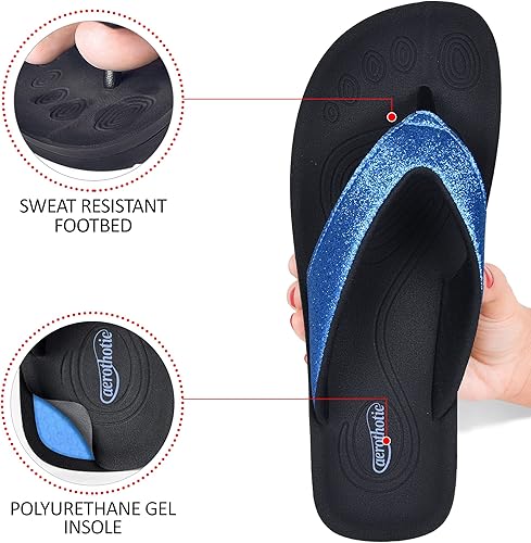 Miniatura 5 de AEROTHOTIC - Sandalias ortésicas de verano con cómodo soporte de arco para mujer