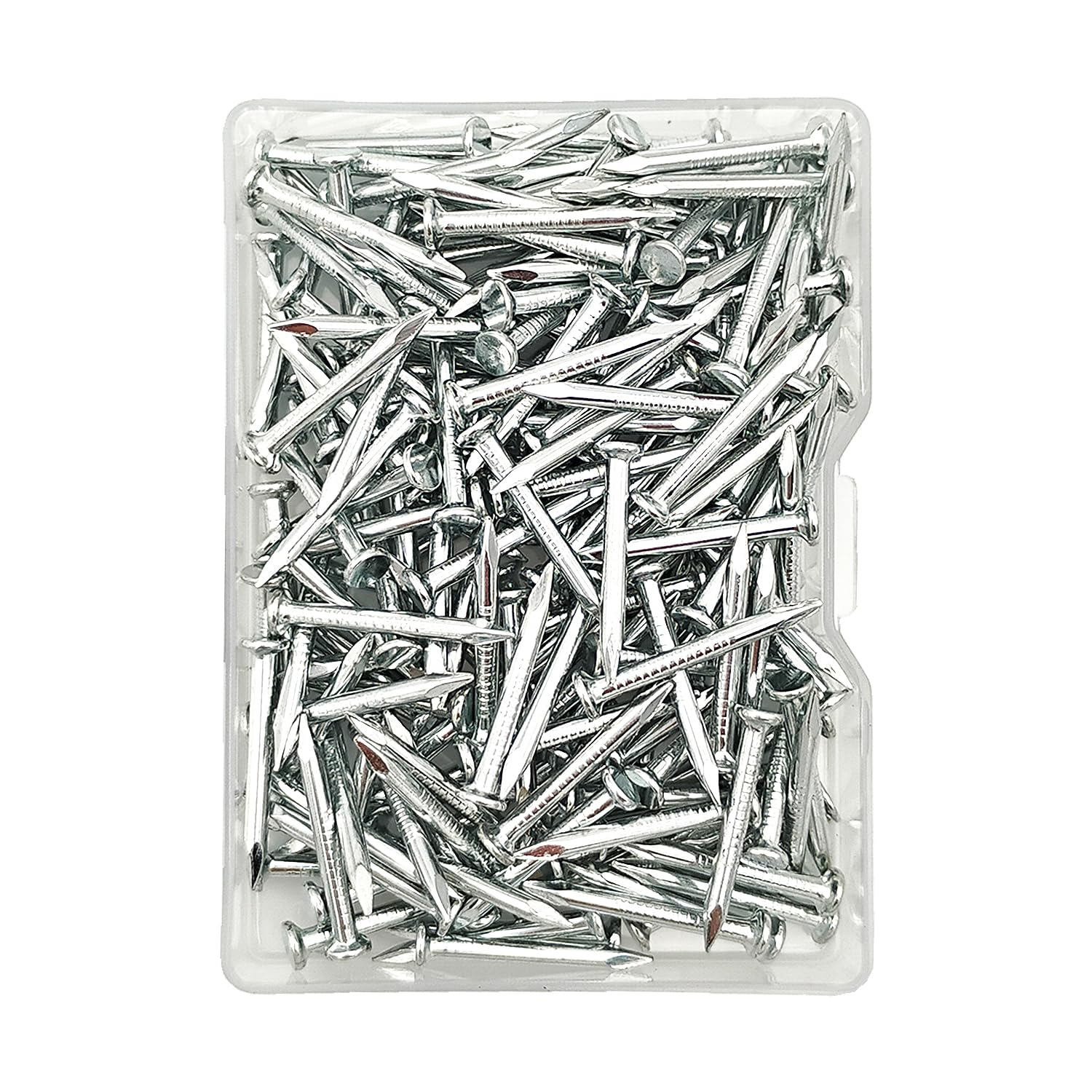 Photo 1 of 183Pcs 3/4 Inch White Zinc Plated Concrete Nails,Rust Resistant Masonry Nails for Concrete, Brick, Indoor and Light Outdoor Use