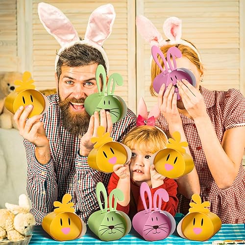 Miniatura 4 de Teling 36 cajas de Pascua de papel, cajas de regalo de Pascua, lindas cajas de regalo de dulces de Pascua, bolsas de regalo de dulces de Pascua,