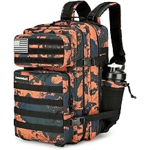 Lovelinks21 25L Tactical Backpack for Men and Women Military Backpack Small Assault Pack Molle Backpack Bug Out Bag Travel Rucksack Daypack Mars Camo