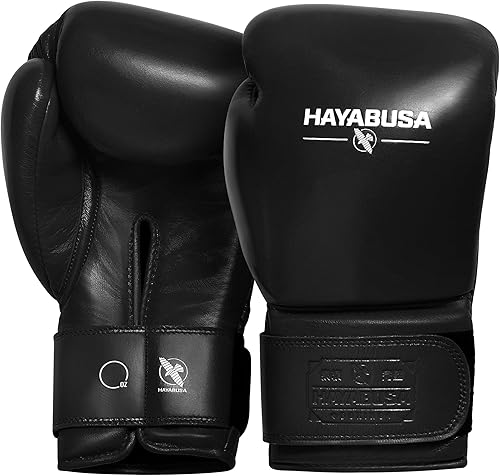 Hayabusa Guantes de boxeo profesionales de cuero con velcro para hombres y mujeres