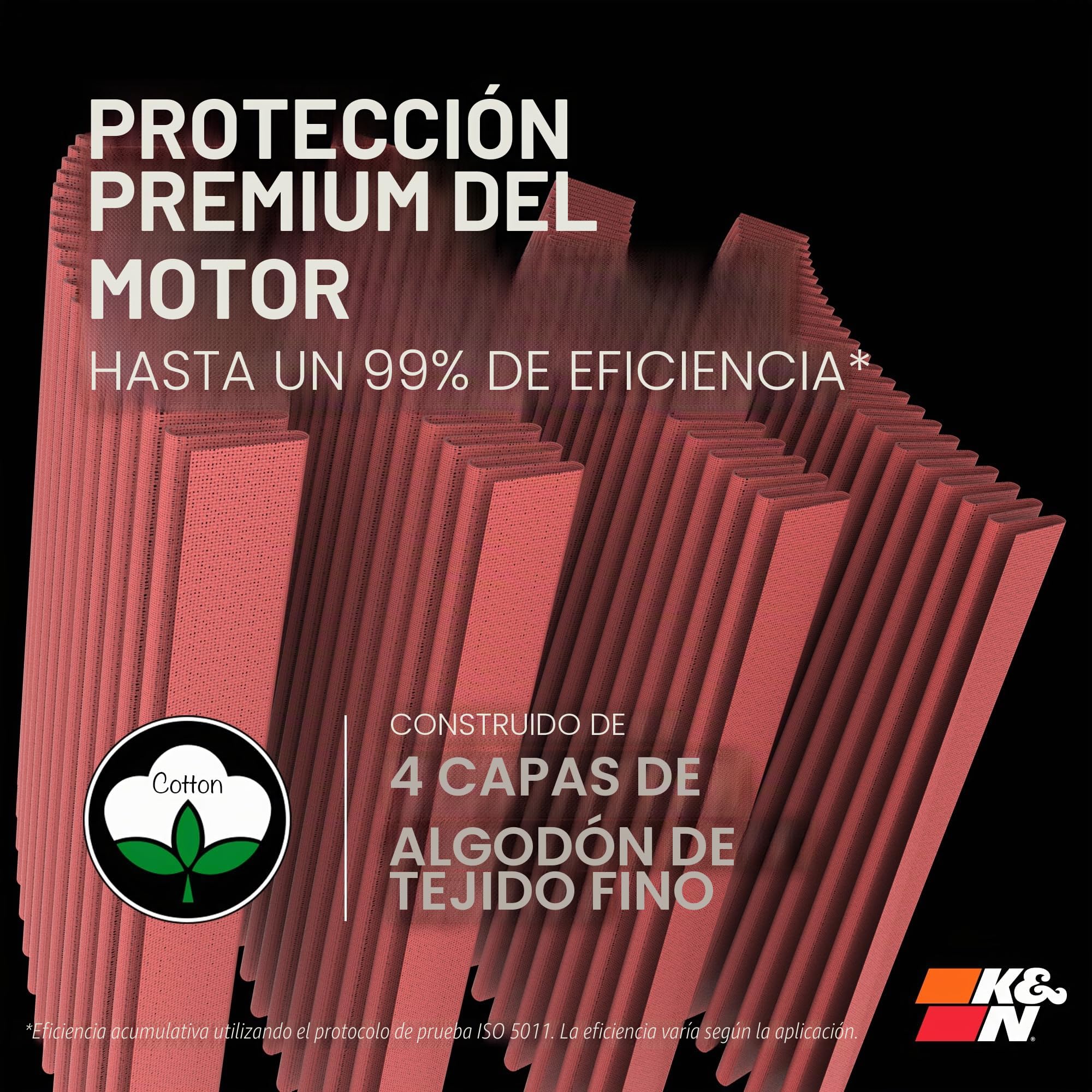 K&N RU-3130 filtro de goma universal Coche y Moto