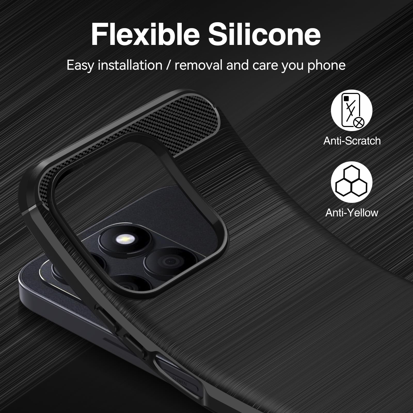 iVoler Anti Ingiallimento Chiaro Cover per Google Pixel 9 Pro XL