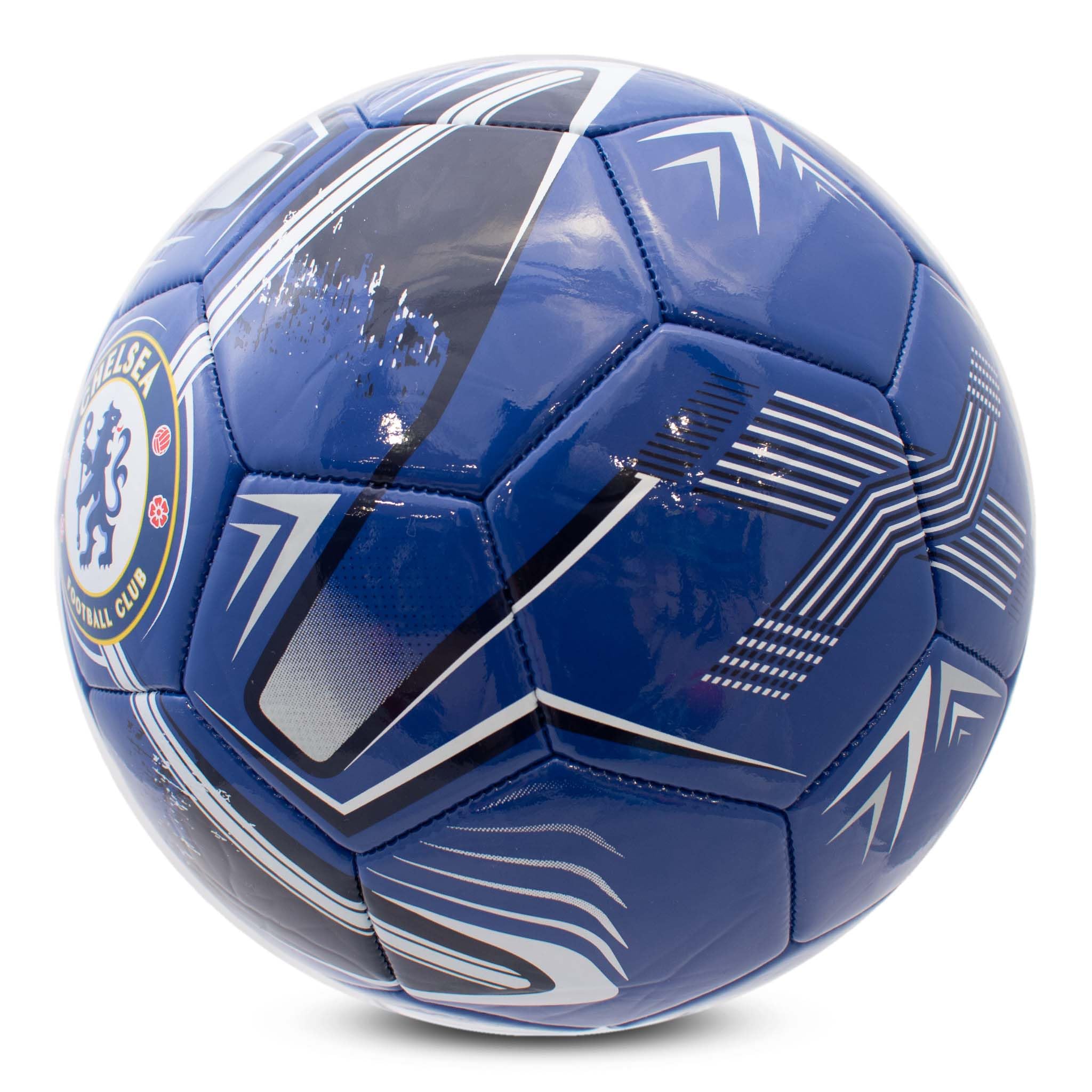 Hy-Pro Ballon de Football sous Licence Officielle Chelsea F.C. Taille 5, Motif Tracer, Marchandises Chelsea, The Blues, entraînement, Match à Collectionner, pour Enfants et Adultes