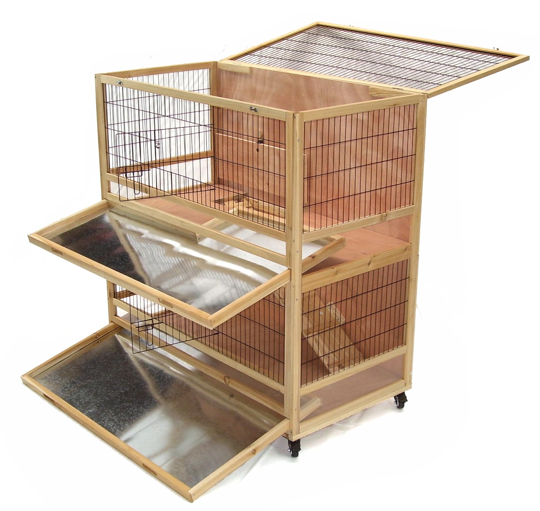 Hasenstall Kaninchenstall XXL Kleintierstall Kaninchenkäfig Hasenvilla 56616 AWZ