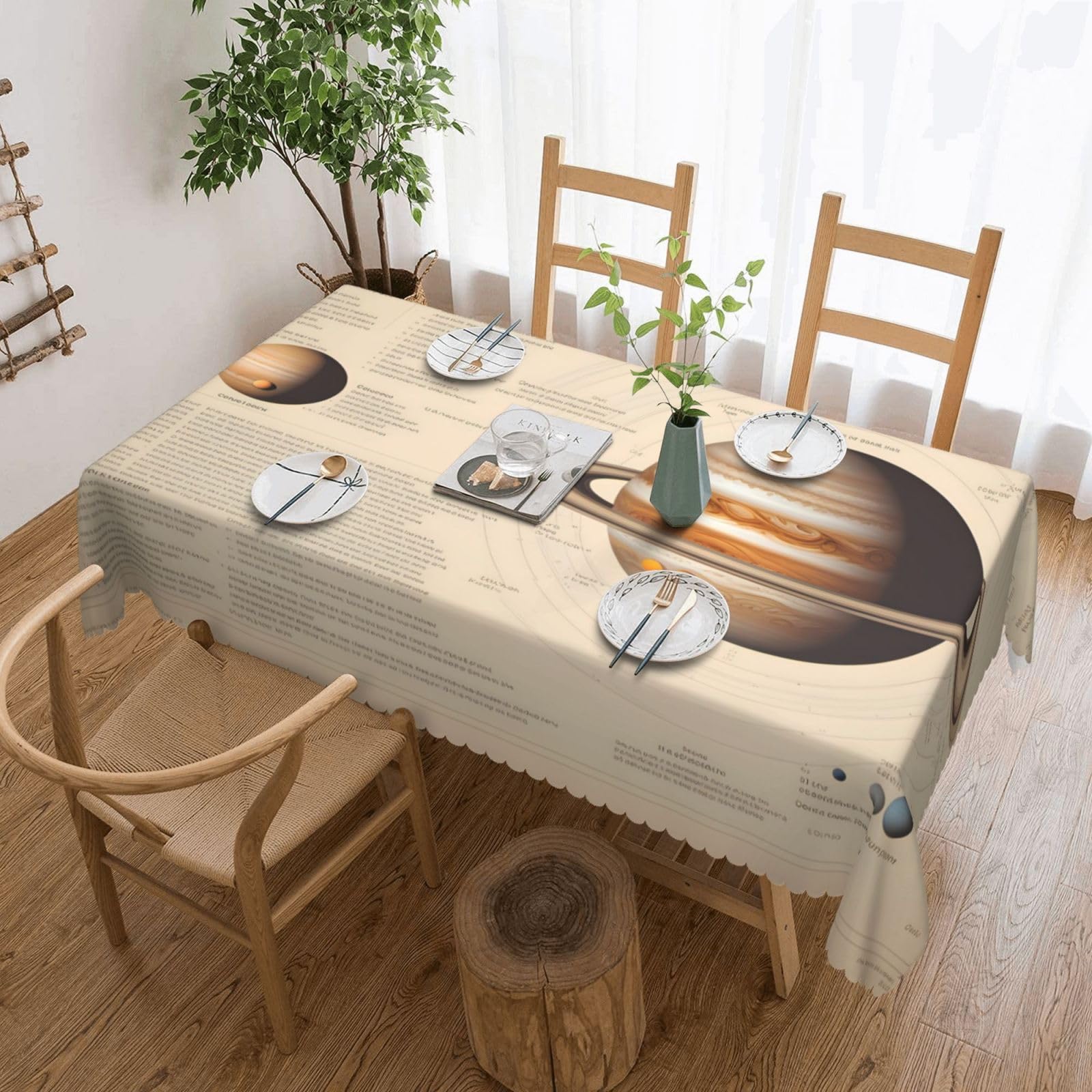 Nappe carrée anti-graisse lavable réutilisable tissu polyester table rectangulaire