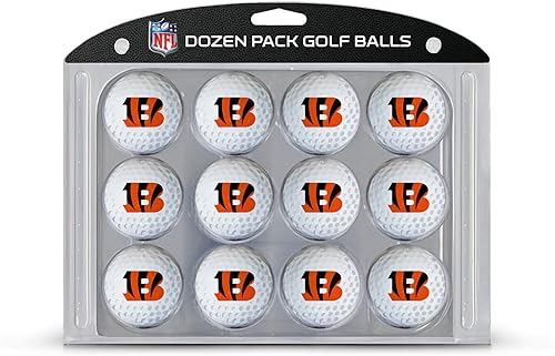 Vista 10 de Team Golf NFL Docena de pelotas de golf de tamaño reglamentario, paquete de 12, impresión duradera del equipo a todo color Multi Team