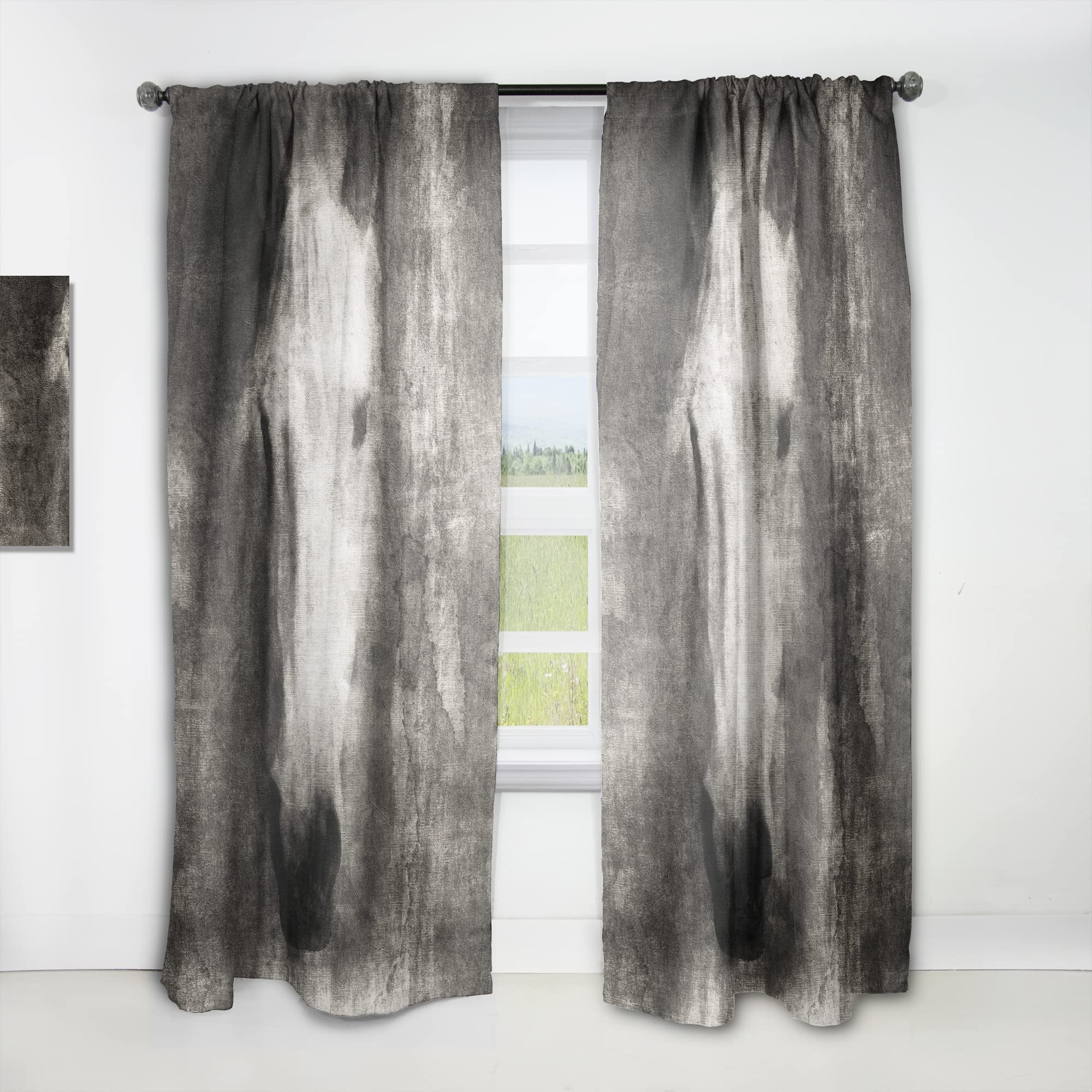Rideaux Horse II DesignQ en tissu premium pour un tombé parfait