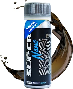 Pro Oil Additive for Car Engine - SuperNano Engine Remetalizer - Engine Flush with Advanced Nanoparticle Technology for Engine Wear Repair and Oil Treatment - Compatible with Gas, Diesel & Hybrid-50g