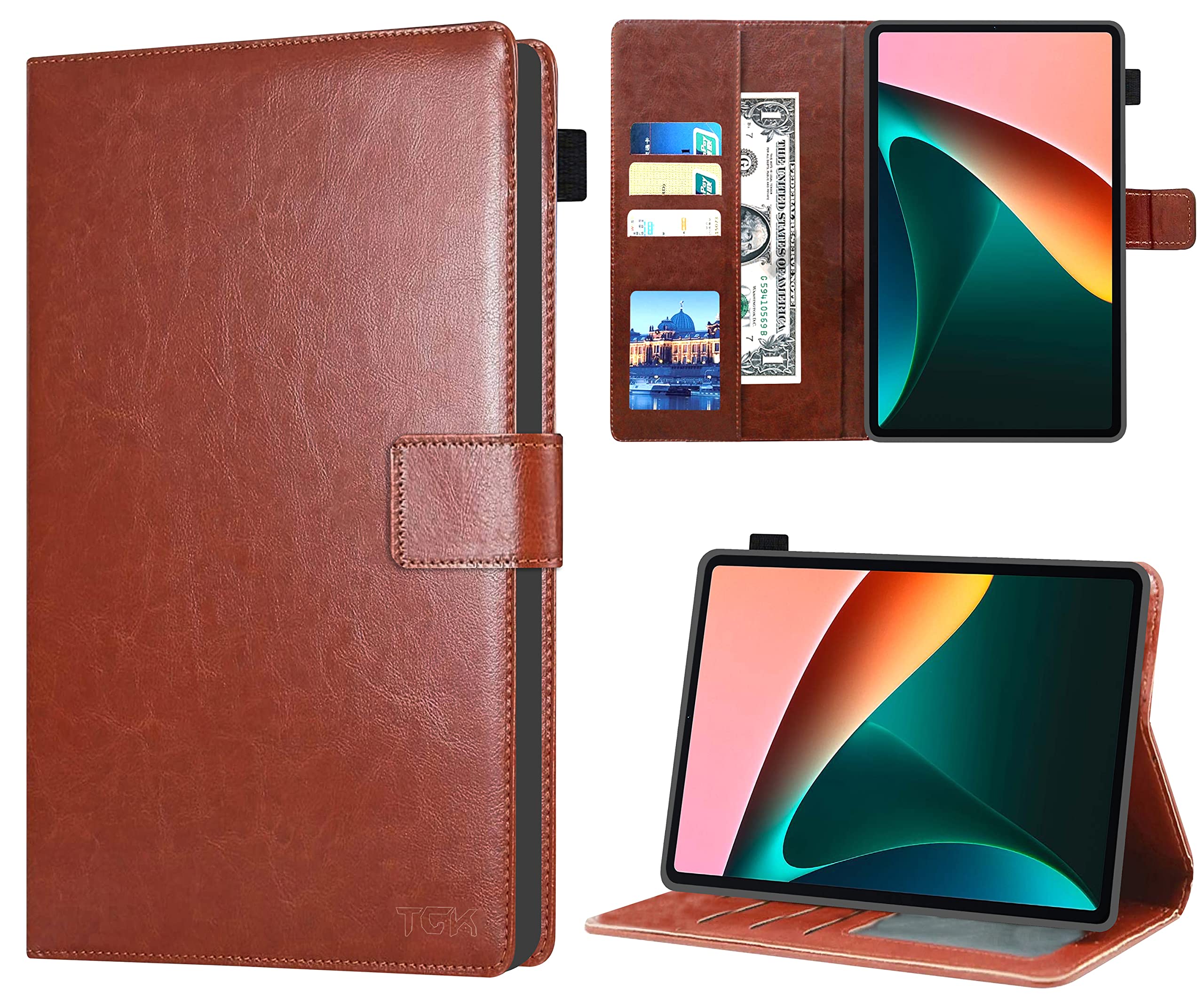 TGK Multi Protective Wallet Leather Flip Stand Case Cover for Xiaomi Pad 5 11.0 inch, Brown (B09ZPHF54X) Amazon Price History, Amazon Price Tracker