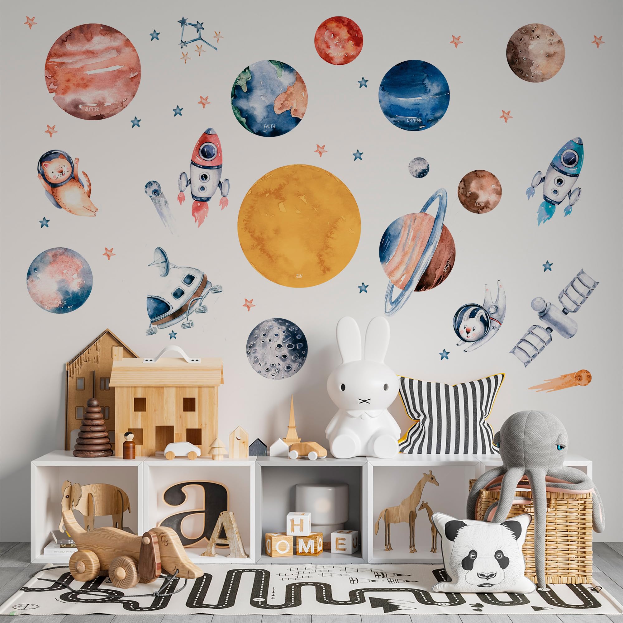 Solar System Planets Wall Decals for Kids by Lipastick - Space ...