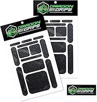 Vista 9 de Dragon Grips 13 piezas de cinta de agarre de goma rectangular, pegatinas de agarre gomosas para estuche de teléfono, mouse, pistola, herramientas