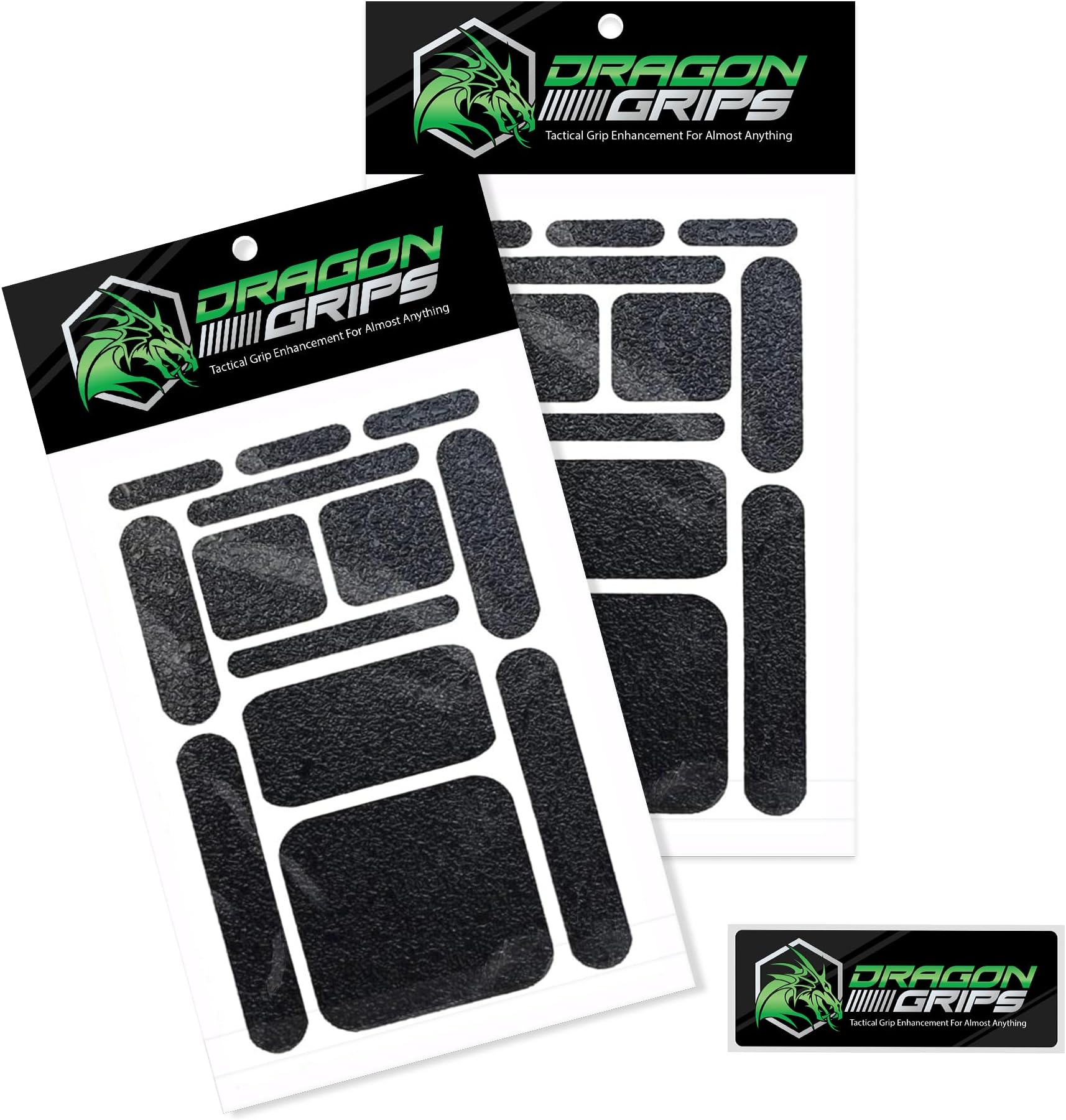 Cell Phone Grip Tape Sticker Set 13 Pieces (2 Pack) Black Rubber Grip Tape Decals for iPhone Grips, Phone Grip Case, Laptop, Tablet, Computer, Keyboard, Game Controller, Craft Sewing (Black 2 Pack)