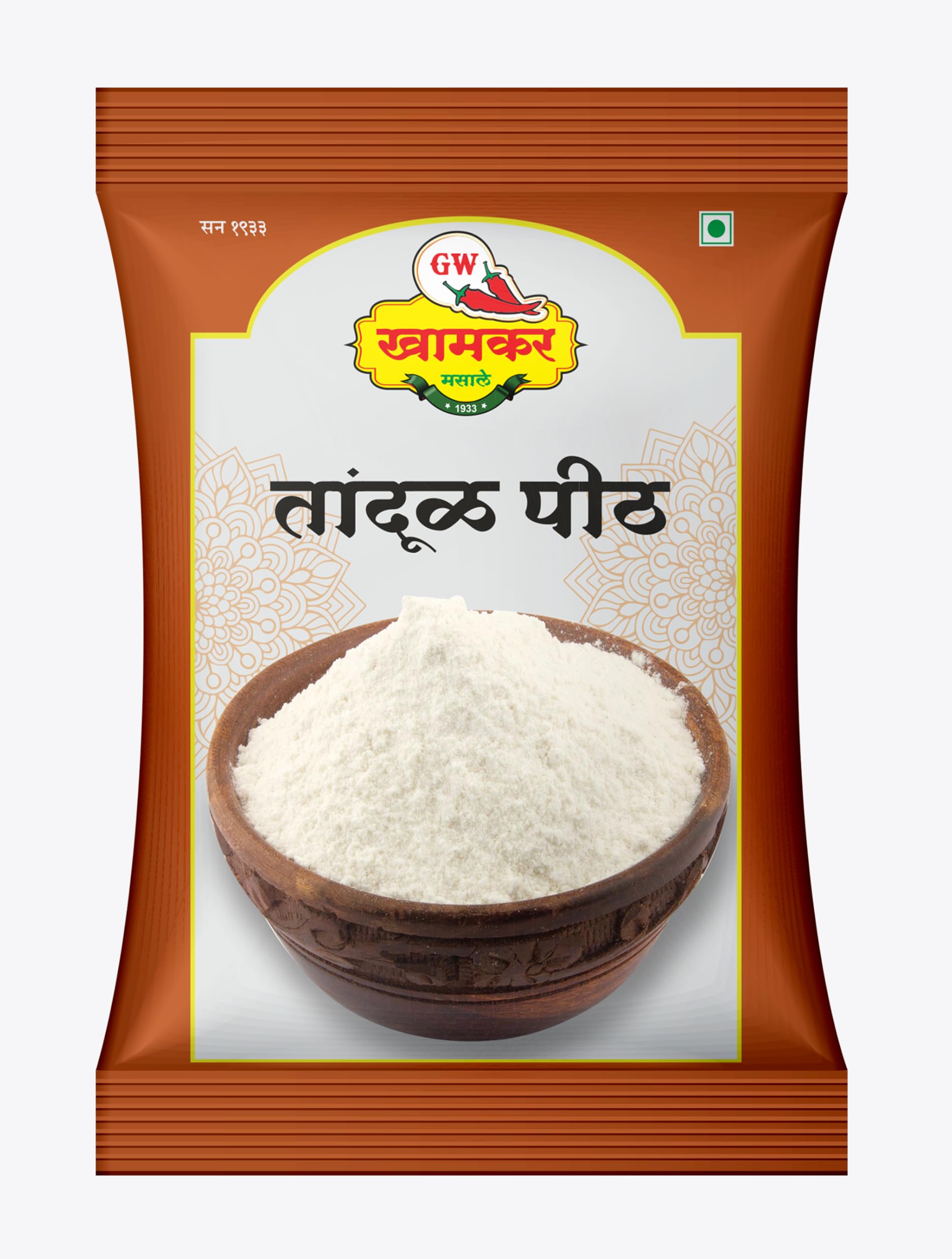 GW Khamkar Tandul Pith | Rice Flour for Authentic Maharashtrian Delicacies | Perfect for Ukadiche Modak, Ghavan & More | 400 grams