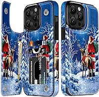 Vista 500 de LETO para iPhone 15 Pro Funda tipo cartera - Tapa tipo folio con patada - Diseños de moda - Tarjetero - Funda protectora para mujeres y niñas - 6.1
