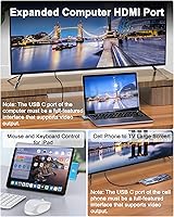 Vista 6 de Switch Dock para Nintendo Switch OLED, estación de acoplamiento para TV, adaptador USB C a HDMI para Steam Deckportátil, accesorios Nintendo Switch