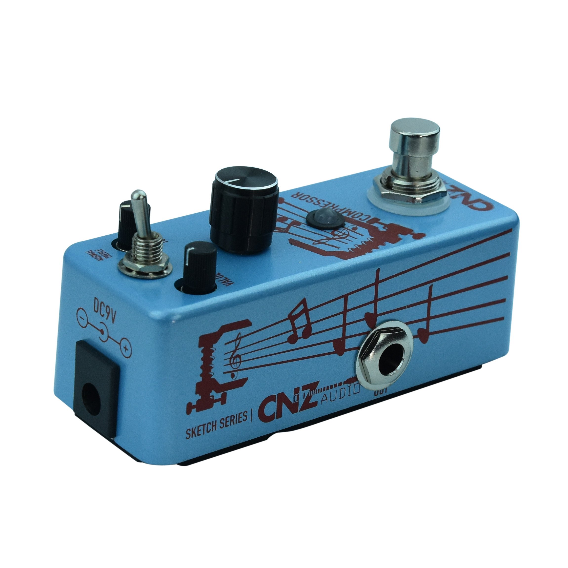 Compressor Kompressionspedal für Gitarren, True Bypass