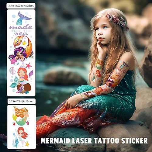 Miniatura 9 de Tatuajes temporales impermeables  92 piezas de tatuajes falsos de mariposa Groovy para niños, calcomanías de fiesta, suministros de maquillaje,