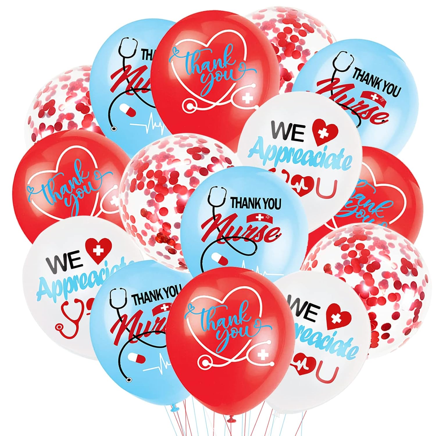 48 Pcs National Nurses Day Balloons Party DecorationsNurse Graduation