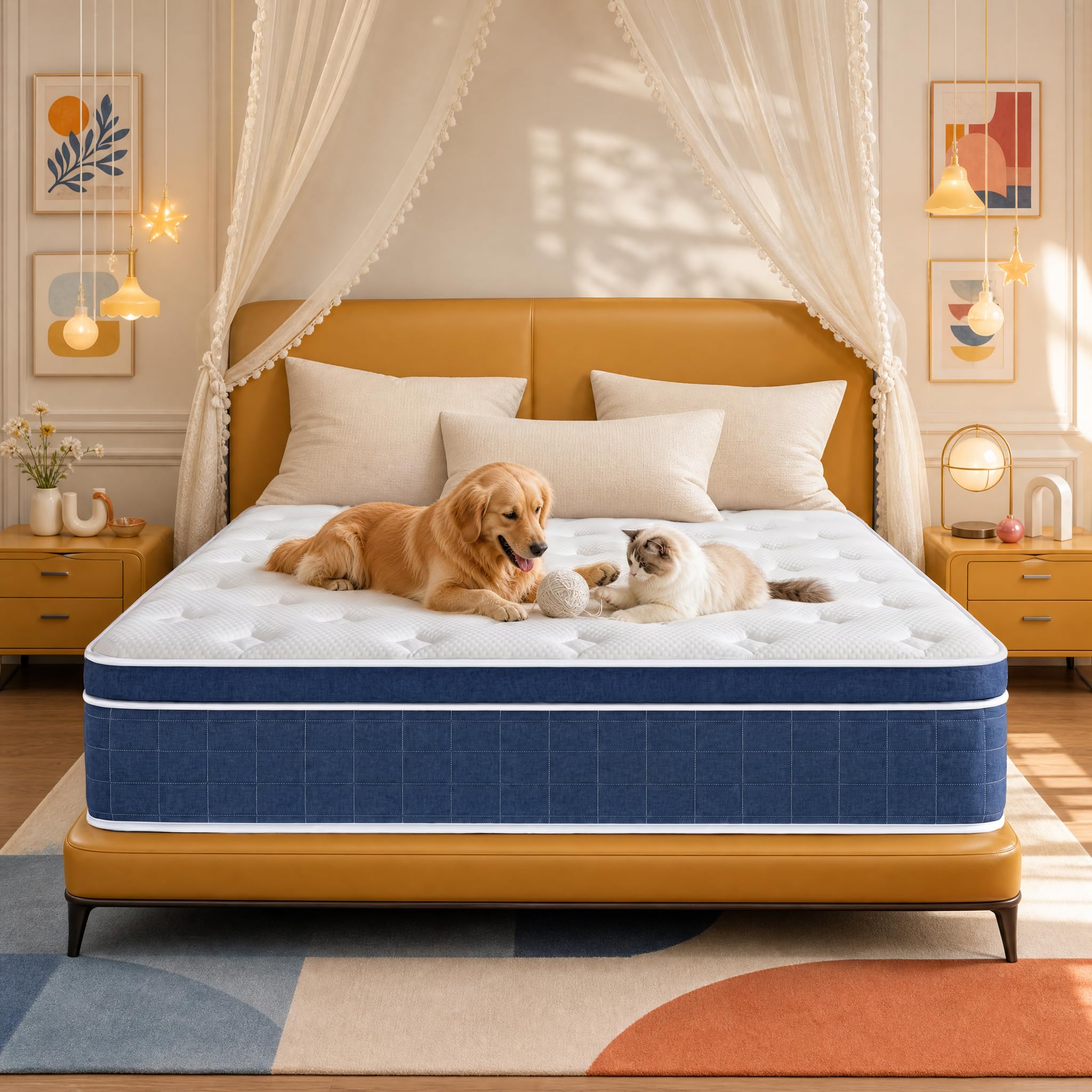 CorePillow Queen 12' Medium Firm Hybrid Mattress