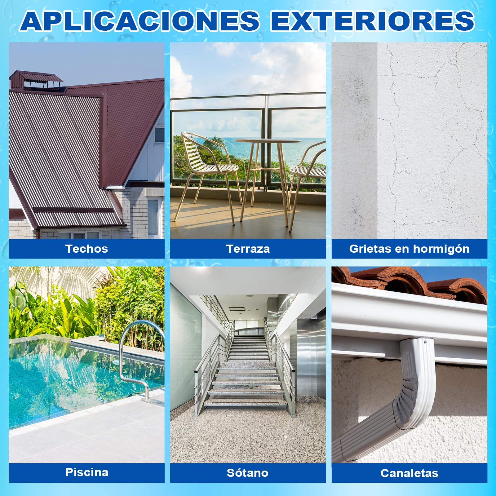 Sellador Líquido Impermeable 2KG, Revestimiento Impermeable | Impermeabilizante Transparente para Interior y Exterior | Antifugas para Baño, Cocina, Techo, Pared, Terraza y Balcón