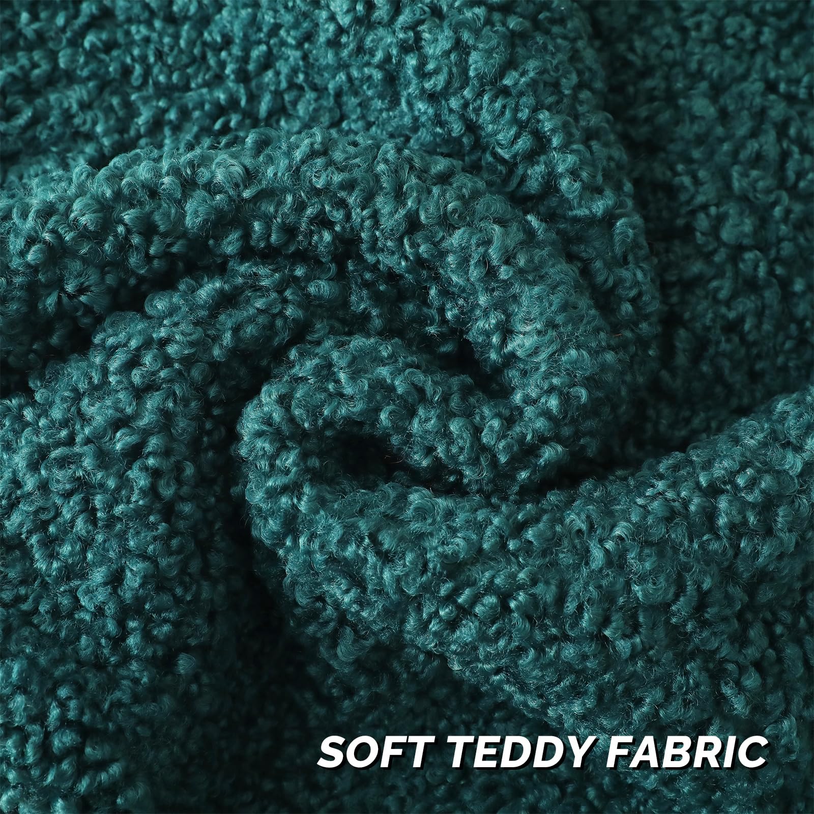 FUTEI Set di 2 federe per cuscini in finta pelliccia di lana bouclé, morbide e soffici, 45 x 45 cm, decorazione per la casa, divano, letto, soggiorno, ufficio, auto