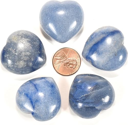 Miniatura 10 de HQRP-Crystal Corazón Aguamarina Lapislázuli Ágata Cuarzo Calcedonia Mookaita Laradorita Jaspe Aventurina Sodalita Ámbar 1PC, Lapislázuli