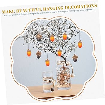 Amazon.co.jp: HOMOCONO 50個 人工どんぐり どんぐり飾り