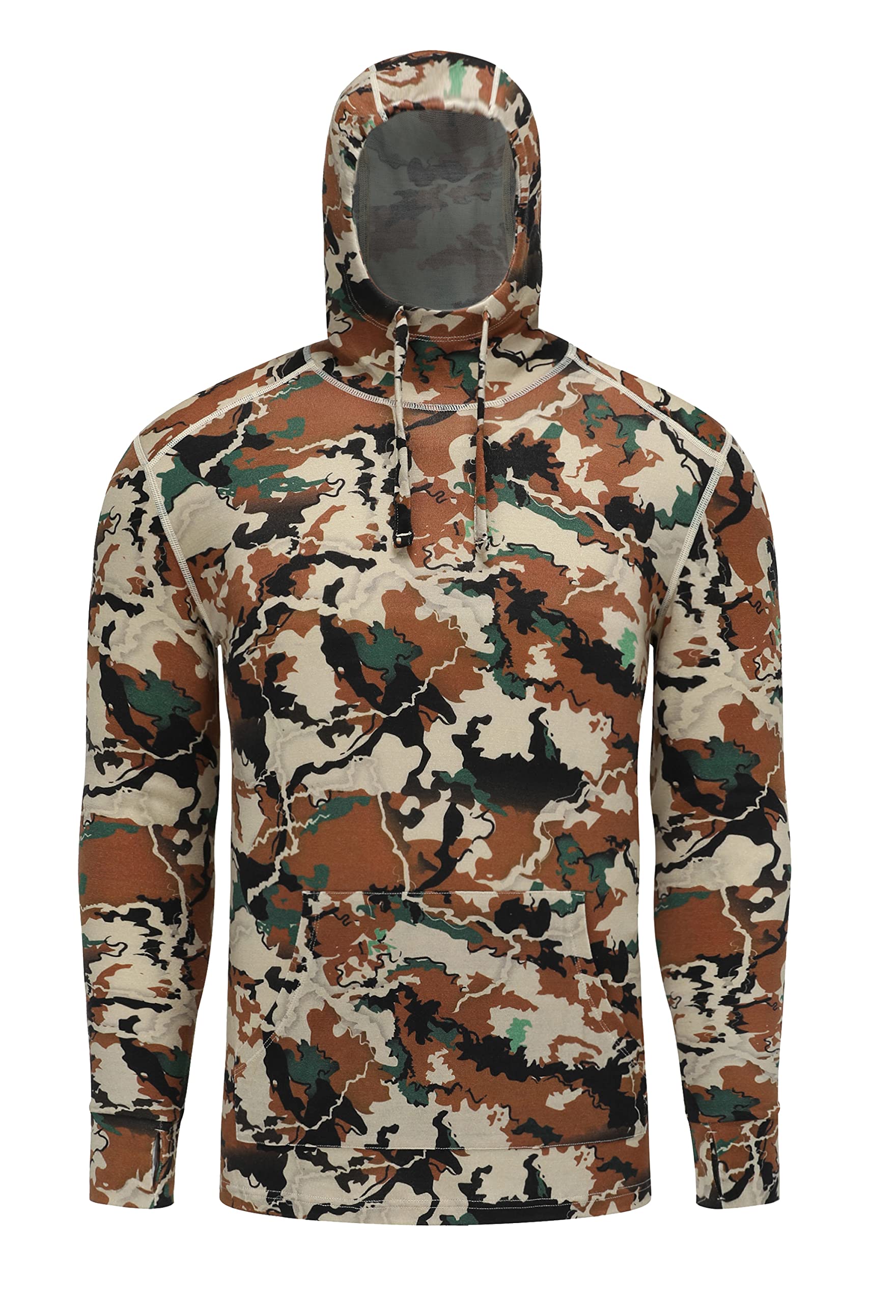Men's Merino Wool Hunting Hoodie Base Layer Sweatshirt