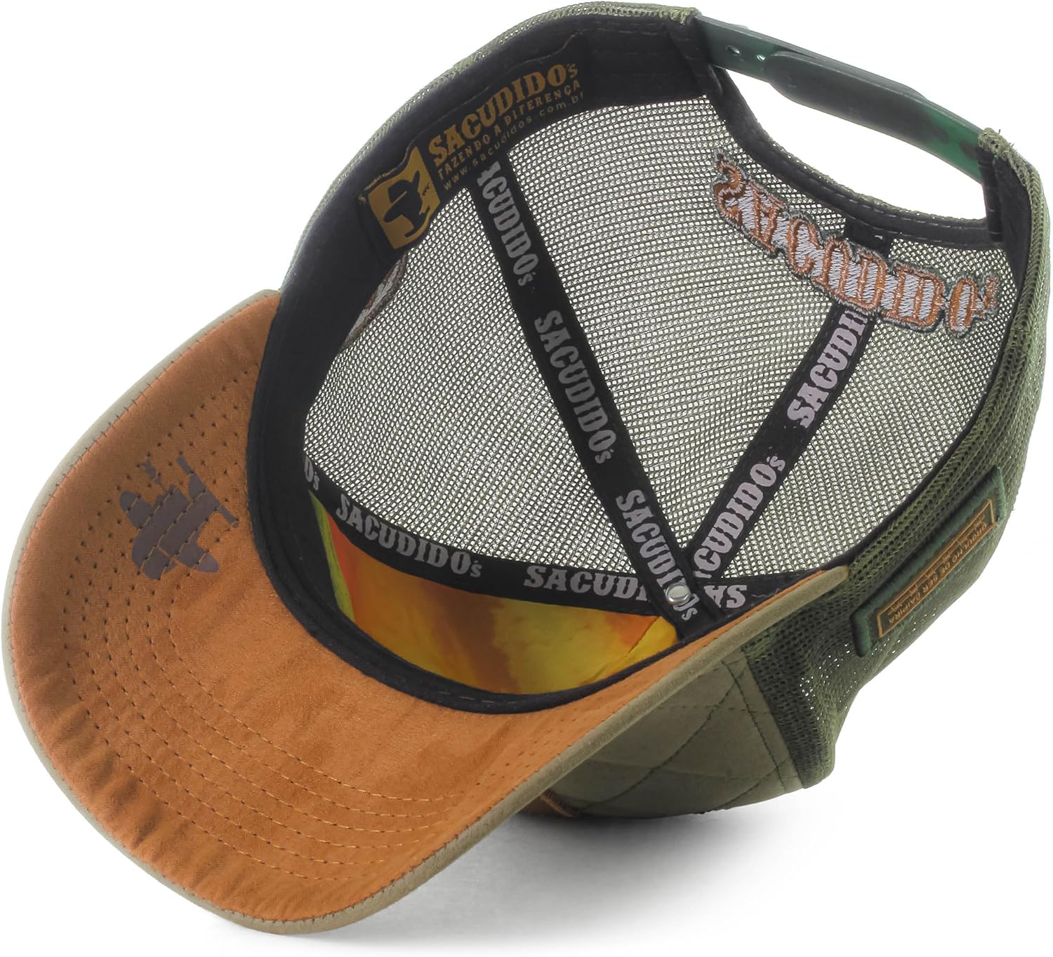 Sacudido's | Logo | Matelassé | Trucker Cap, Agribusiness, Ranch Hat, Farm Cap, Adjustable, Great for Hunting (US, Alpha, One Size, Green)