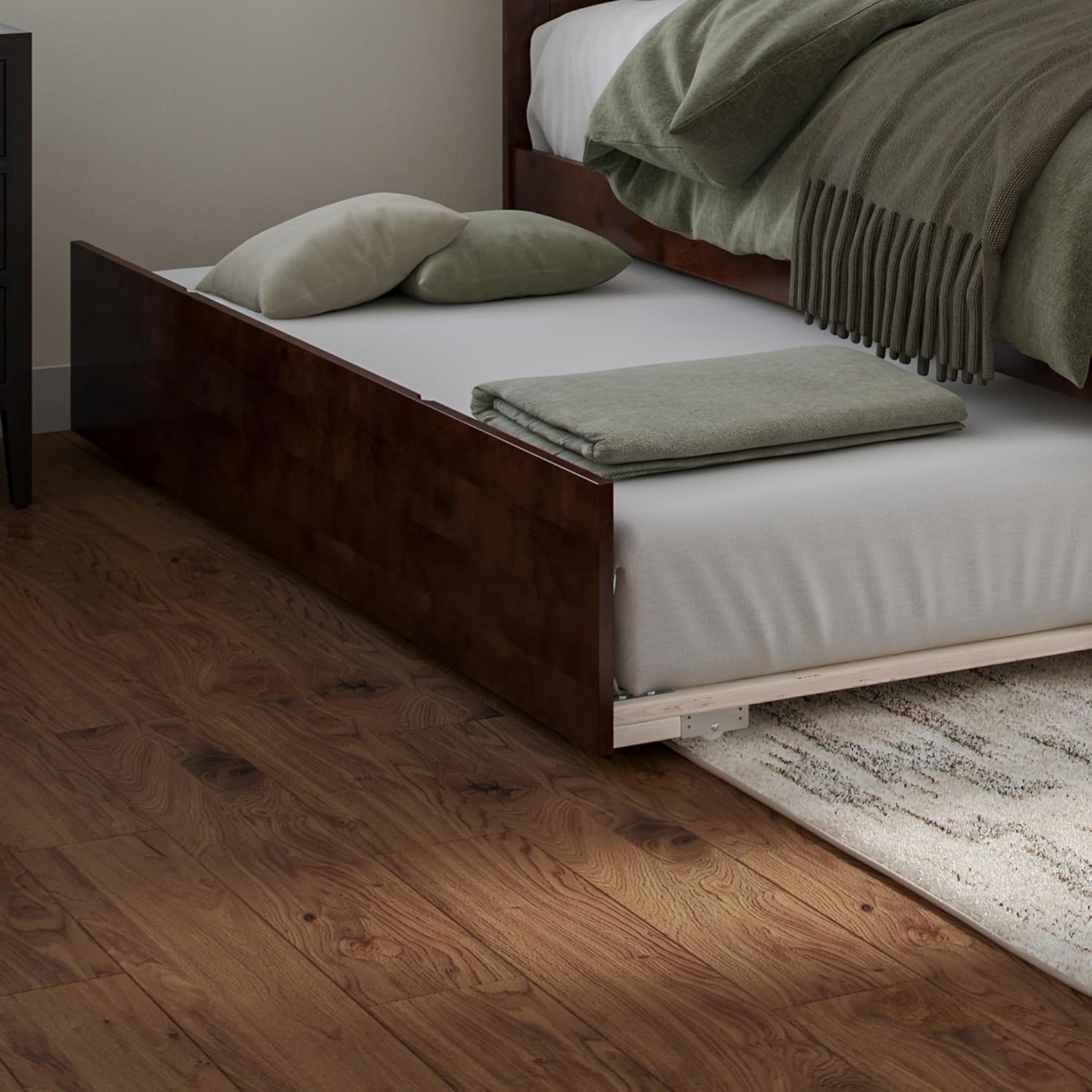 AFI Urban Full Size Trundle Bed in Walnut