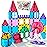 Jasonwell 57PCS Magnetic Tiles Building Blocks Set for Boys Girls Preschool Educational Magnet Construction Kit Stacking STEM Toys Christmas Birthday Gifts for Kids Toddlers 3 4 5 6 7 8 9 + Year Old