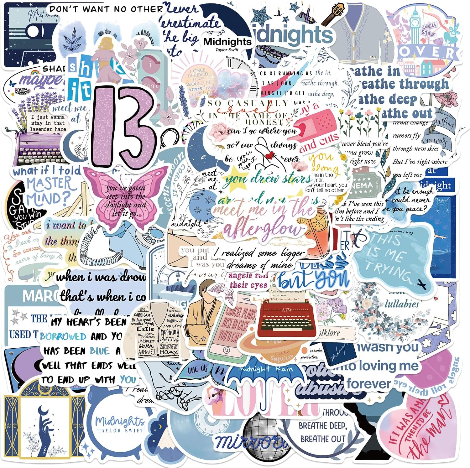 Popular Singer Music Stickers 100PCS. Motivational Planner Stickers Bulk for Book Kindle Water Bottles,Laptop, Phone,Cup.Inspirational Stickers for Adults Kids, Mens (Music Stickers)