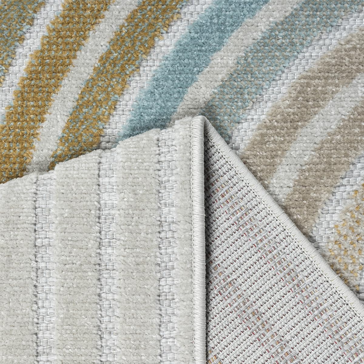 the carpet Porto Outdoor Tappeto, Robusto, Design moderno, Resistente alle intemperie e ai raggi UV, Ideale per balcone, terrazza, giardino d'inverno, cucina e sala da pranzo, Multi-3, 120 x 160 cm