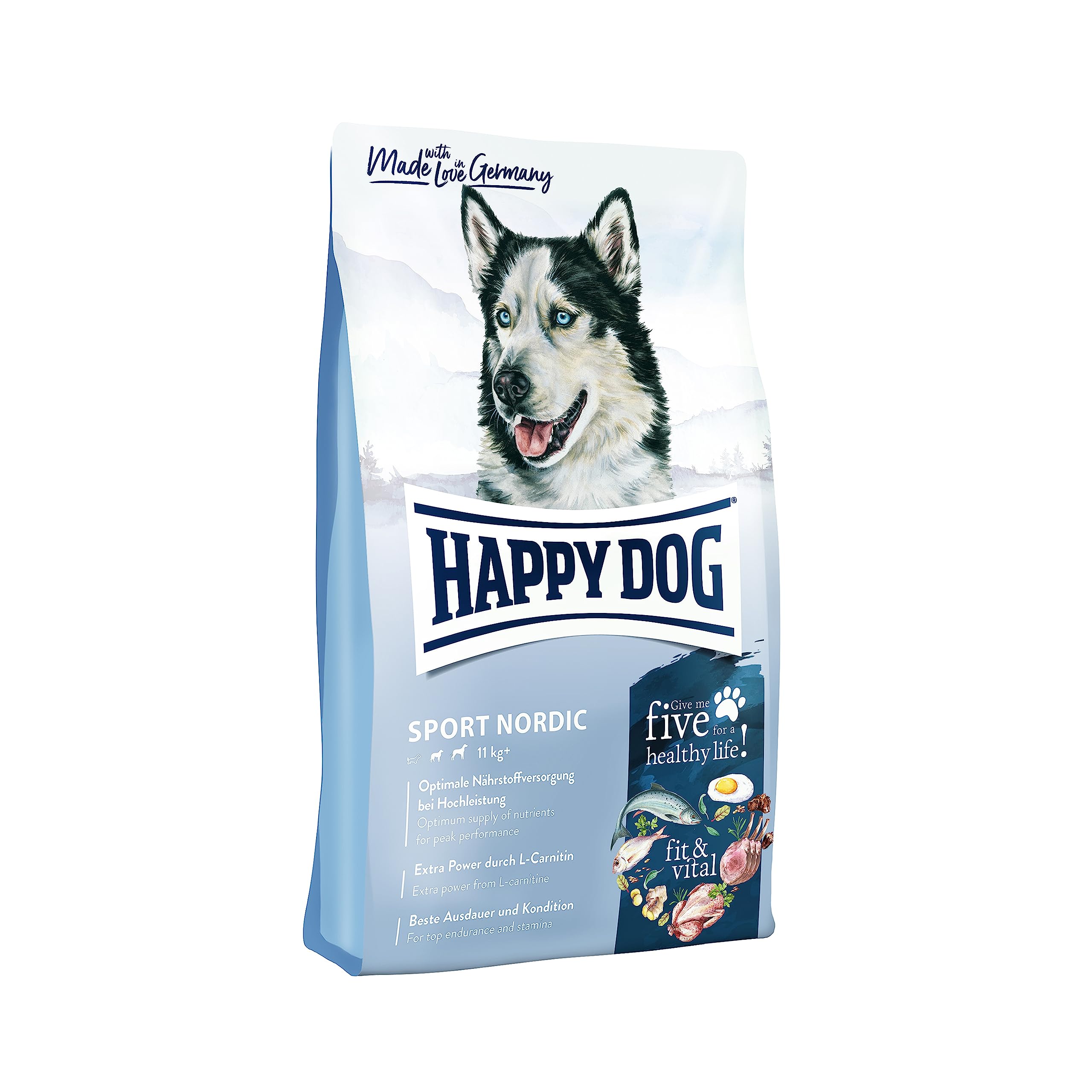 Happy Dog 60778 - Supreme fit & vital Sport Nordic - karma dla psów w obszarze wyczynowym/sportowym – pojemność 14 kg