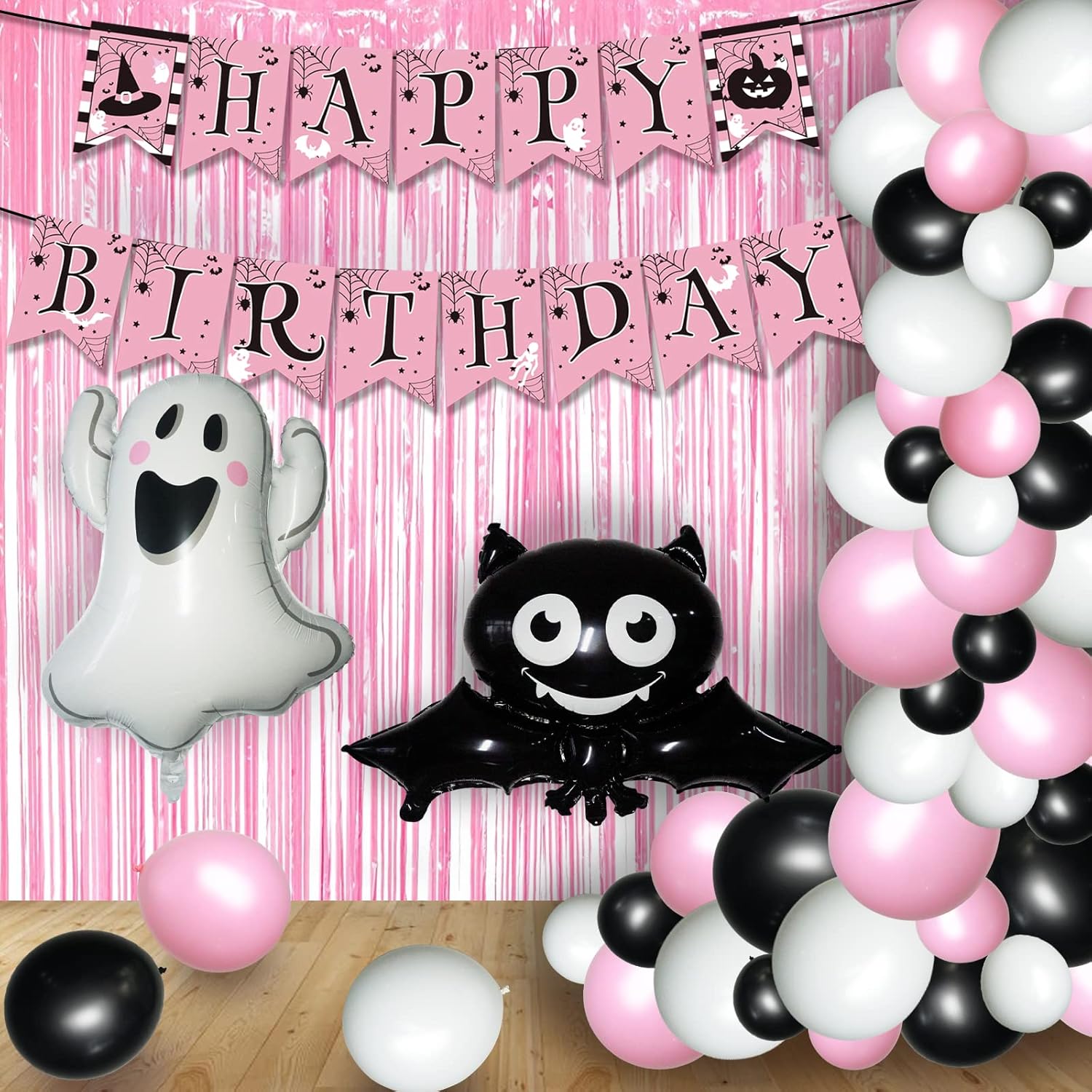 Pink Halloween Birthday Party Decorations Halloween Pink