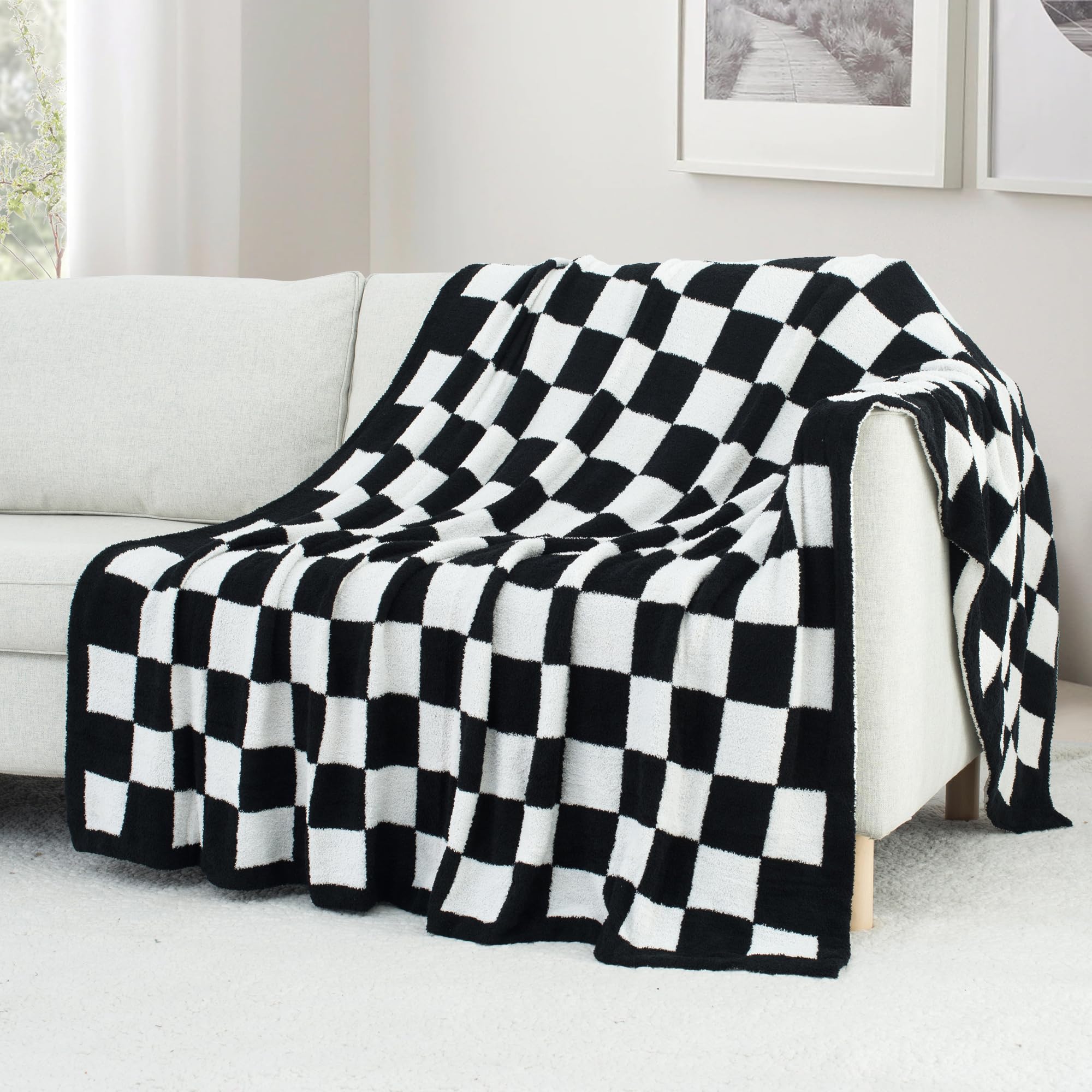 Carriediosa Checkered Throw Blanket