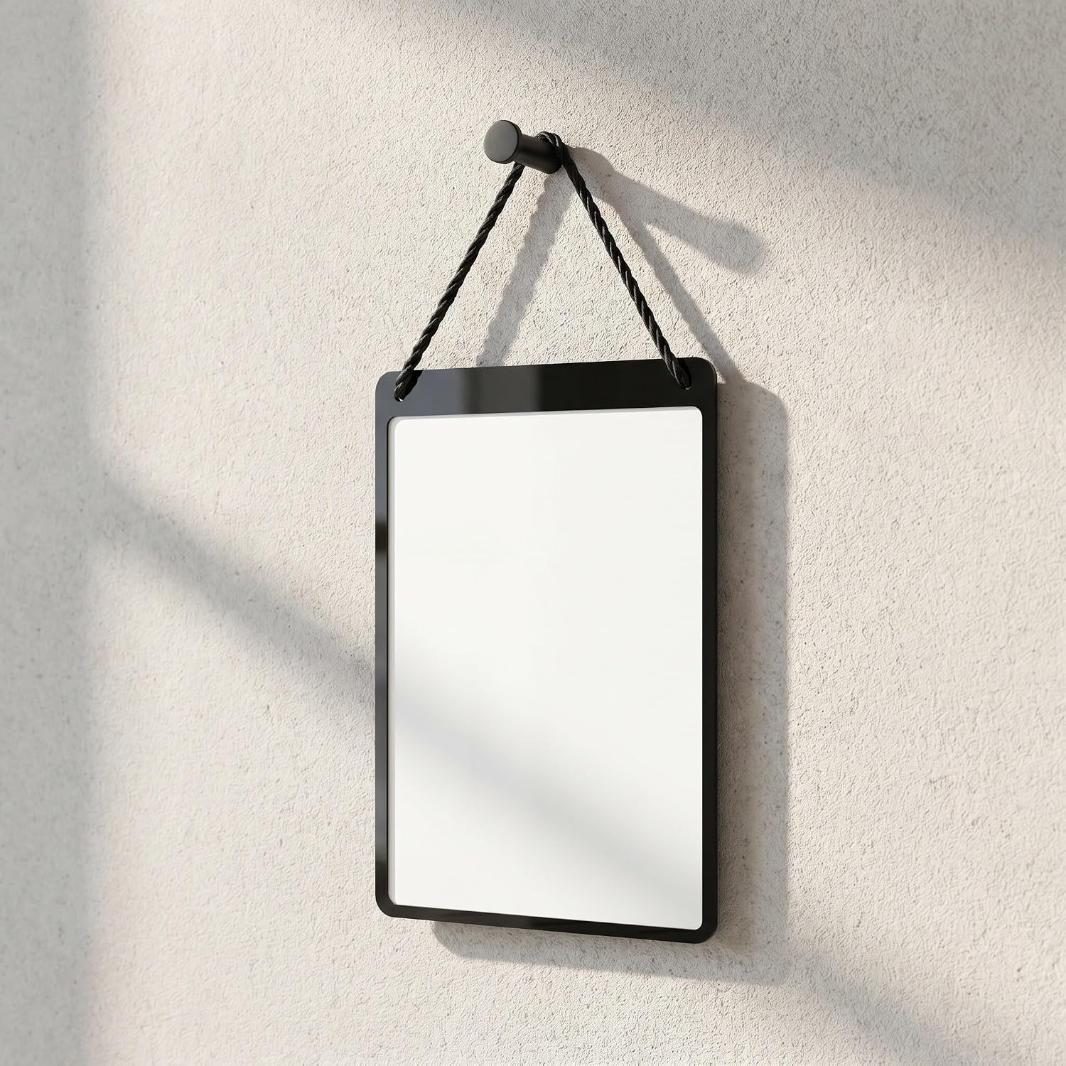 2pcs A5 Vertical Hanging Price Tag Holders for Clothing Racks and Hangers, Black Pvc Retail Sign Holders with Smooth Surface, Resists Bending and Breaking, Effortless Installation