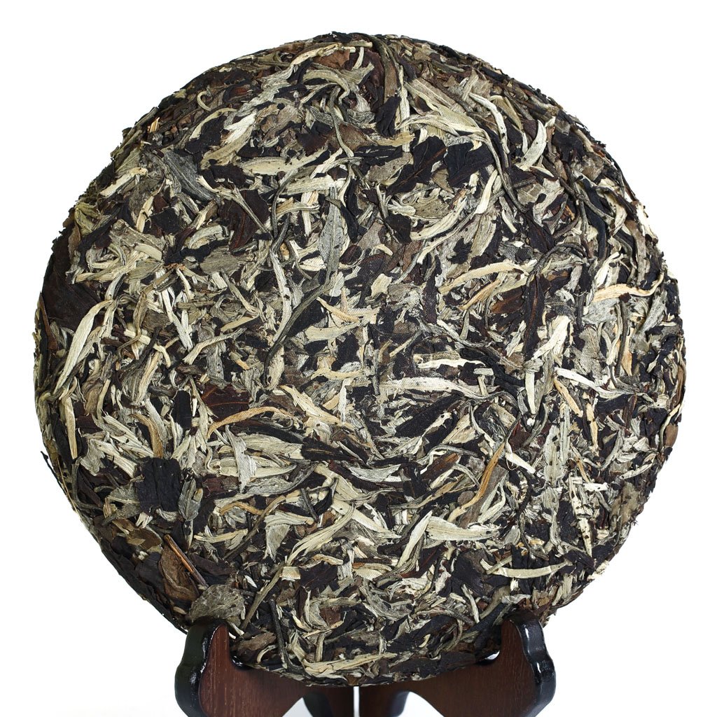 Puerh Tea -Raw Pu erh Tee Cake - 357g 12.6oz 2014 Year Moonlight Beauty White Buds - Chinese Yunnan Puer Pu'er Tea Pu-erh Tee