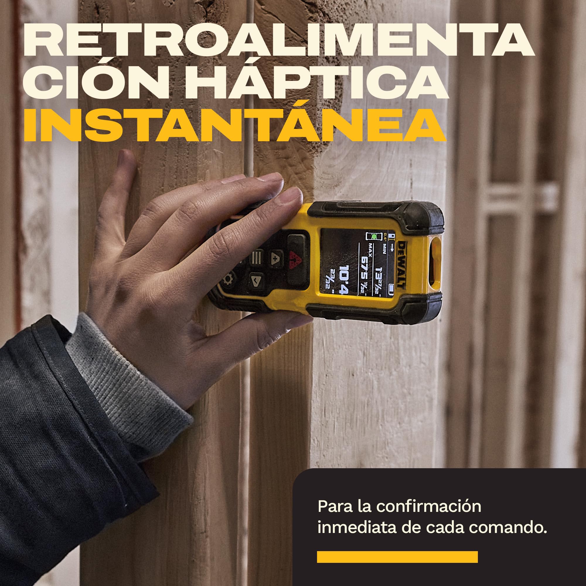DEWALT Láser de Distancia de 60 m con Batería de Litio Recargable, DWHT78200-XJ