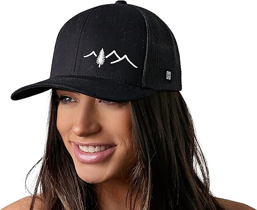 Miniatura 4 de HAKA Wilderness Trucker - Sombrero de béisbol ajustable para hombres y mujeres, gorra de béisbol ajustable al aire libre, cierre de malla, banda de