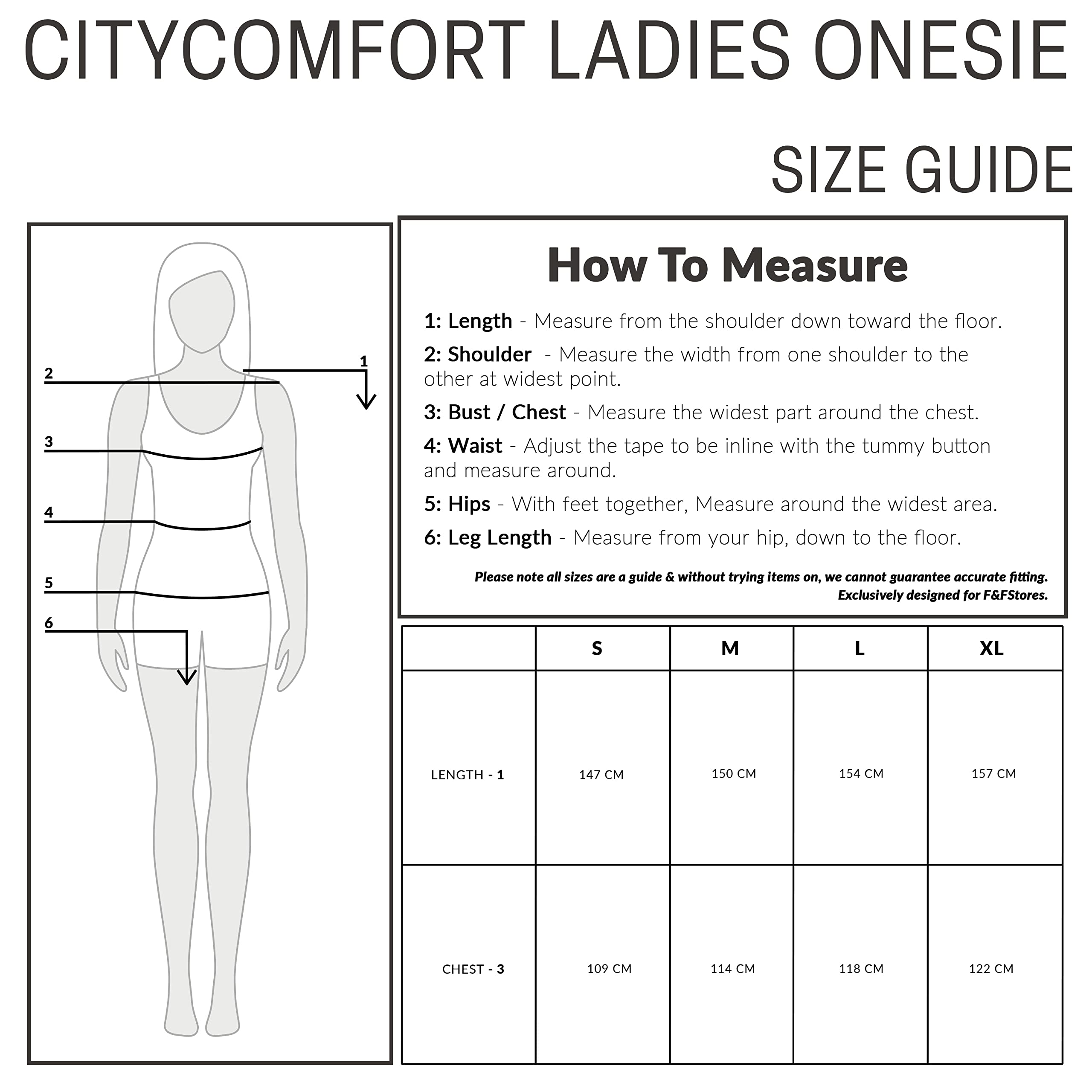 CityComfort Combinaison Pyjama Femme en Polaire Peluche