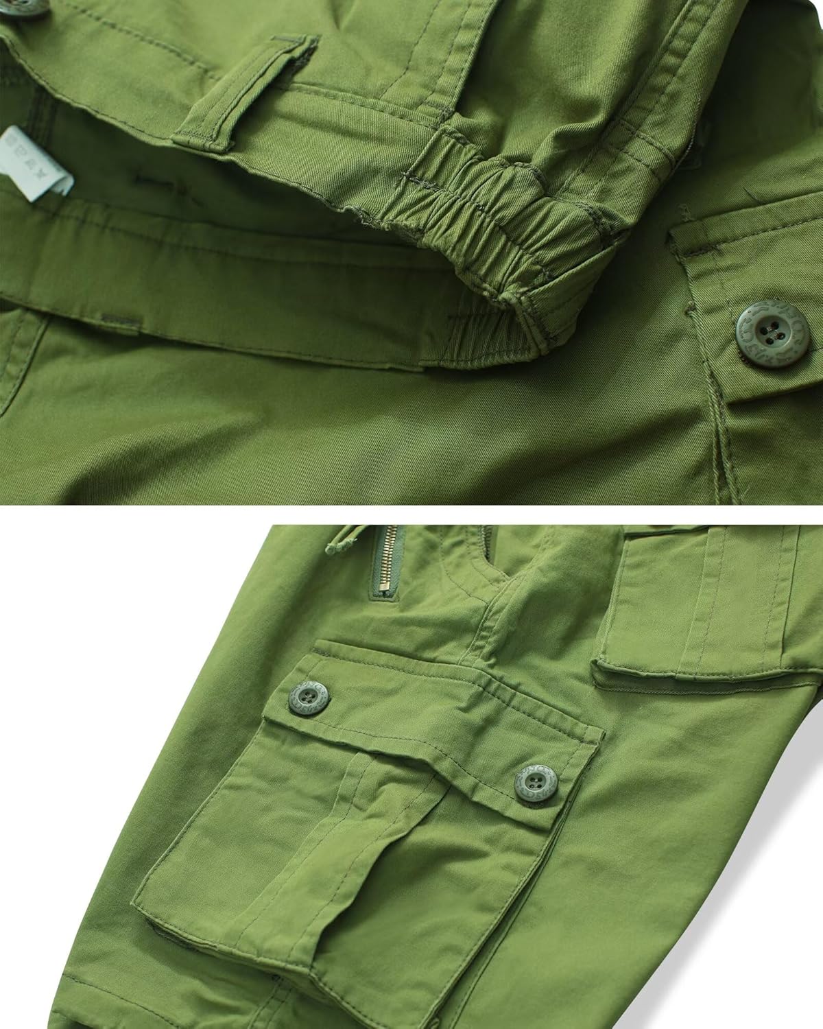 KOCTHOMY Women's Hiking Cargo Shorts 7" Bermuda Casual Shorts Summer Camo Shorts with Zipper Pockets No Belt - Image 5