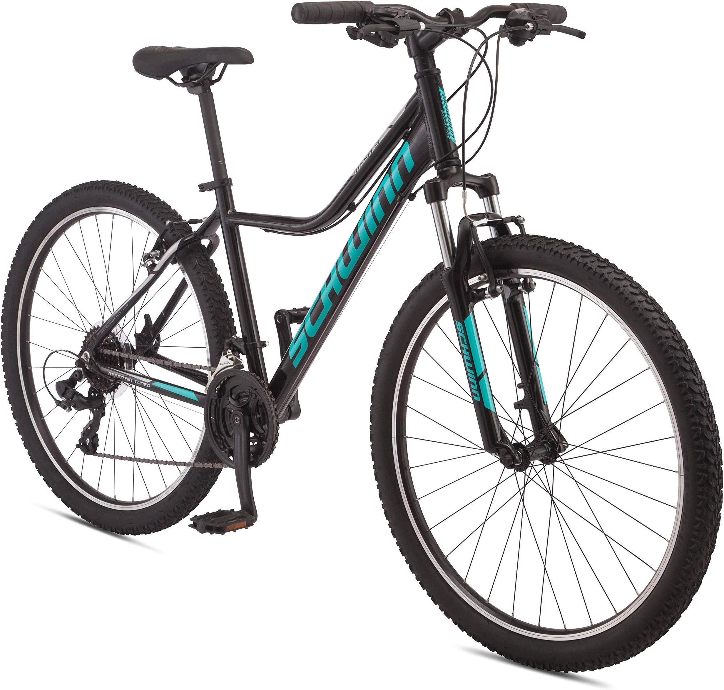 Schwinn Mesa Adult Mountain Bike, 21-24 Speeds, 27.5-Inch Wheels, Small to X-Large Aluminum Frame, Multiple Colors