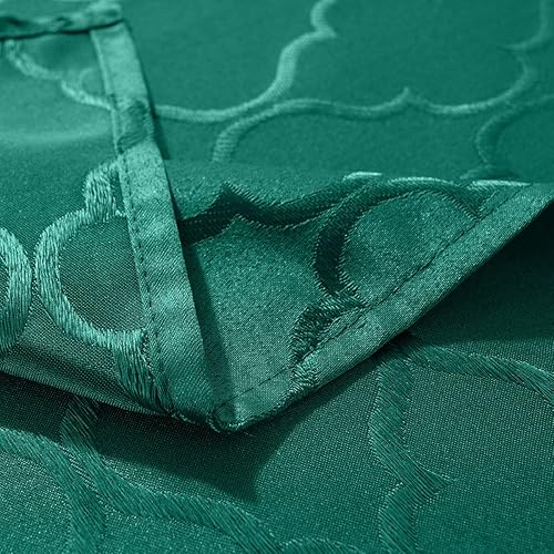 Miniatura 4 de SASTYBALE Mantel navideño de tela de damasco jacquard, resistente al agua y sin arrugas, de poliéster, para comedor, fiesta, Navidad