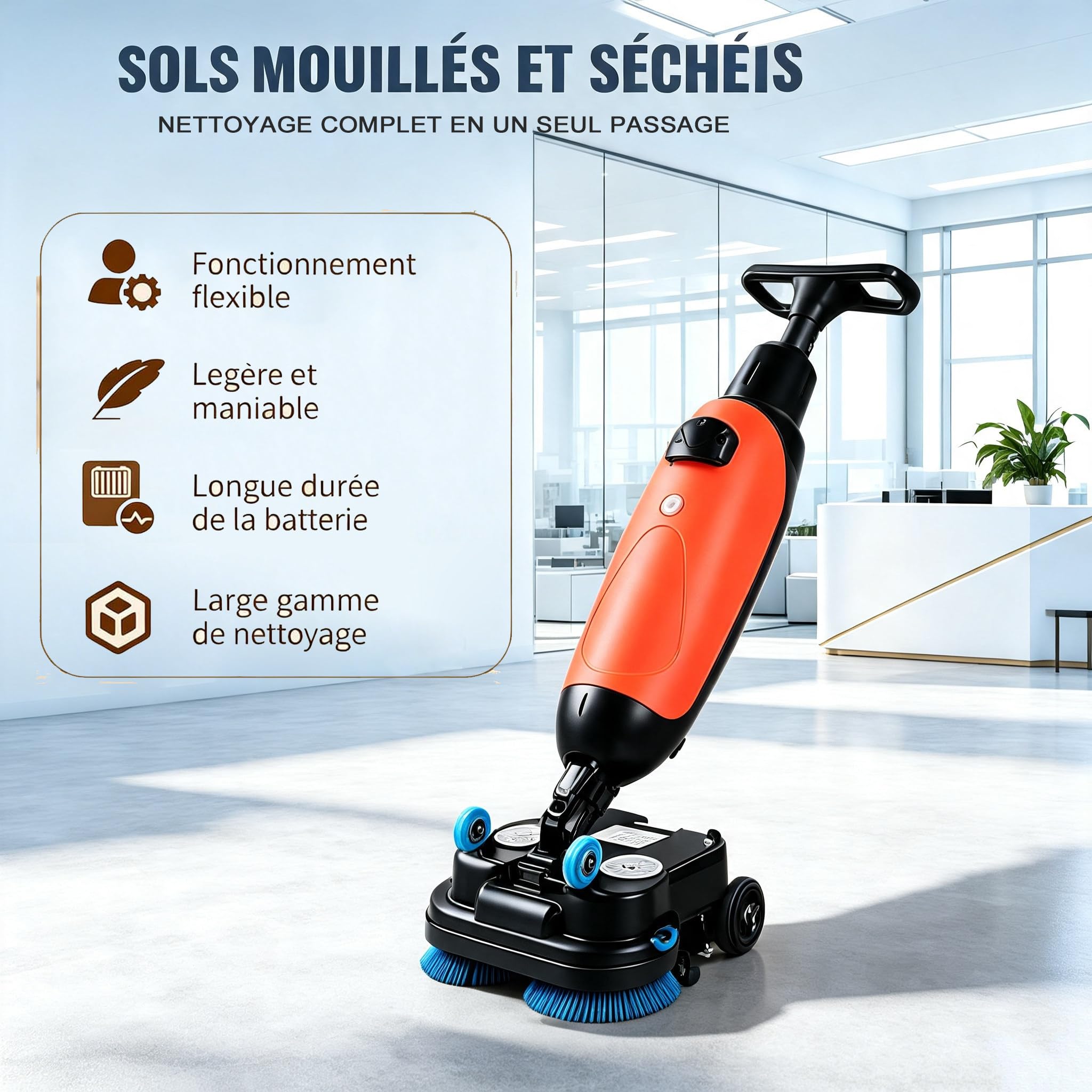 Fregadora De Suelos Comercial Red