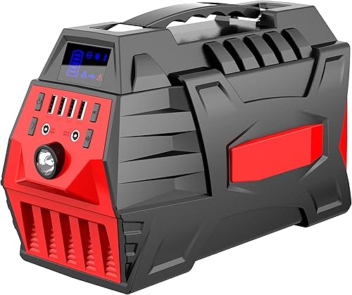 Banco de energía portátil de 500 W, batería de reserva de generador solar para exteriores de 296 Wh, con salida de CA de 110 V500 W para uso