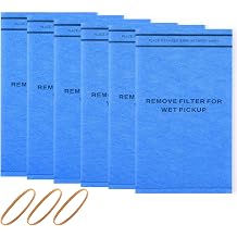 6 Wet Dry Filter Bags WS01025F2 for Workshop Vacuums 2-2.5 Gallon Shop Vac Vacuum Stinger Craftsman Husky 9-16949 9-38737